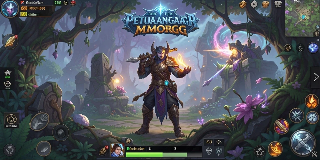 Screenshot gameplay 73K menampilkan pertarungan epik antar pemain.