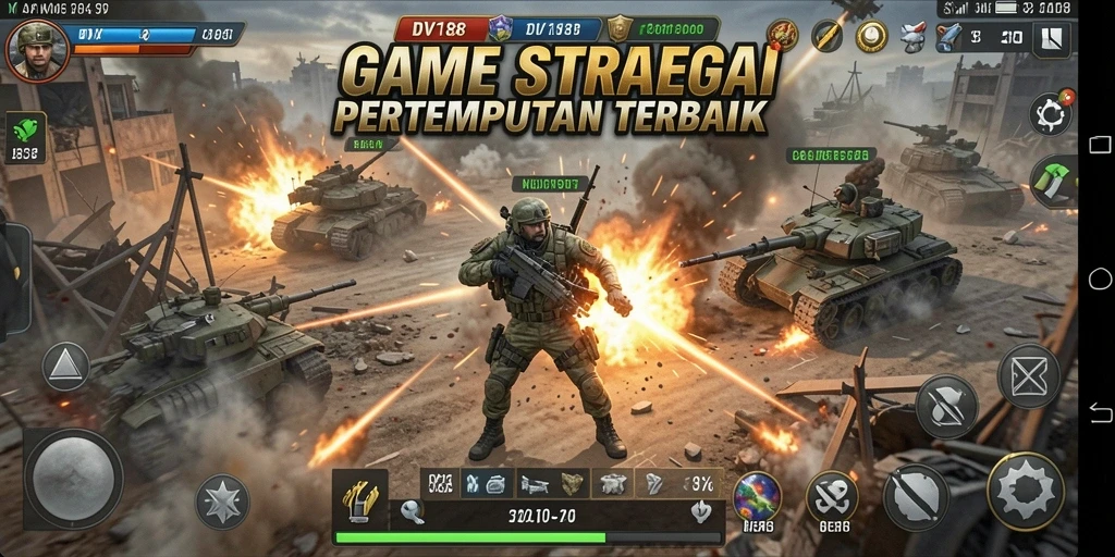 Gameplay DV188 yang menegangkan dalam pertempuran strategi.