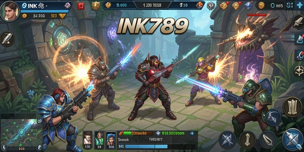 Tampilan gameplay INK789 yang mendebarkan dan strategis.