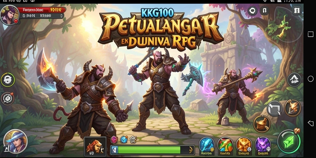 Tangkapan layar KPK100 menampilkan aksi mendebarkan dalam petualangan RPG.