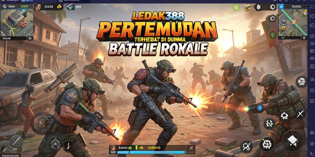 Gameplay seru dalam pertarungan Battle Royale di LEDAK388.