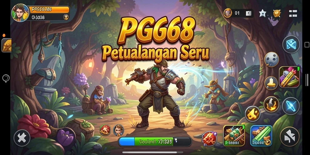 Tangkapan layar PGG68 menampilkan gameplay petualangan yang menarik.