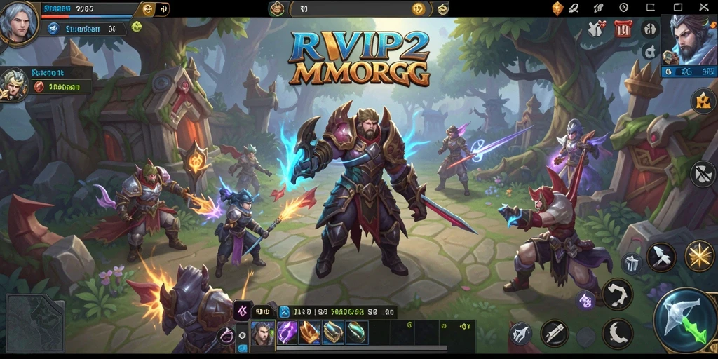 Tampilan gameplay epik dari game MMORPG RVIP2.