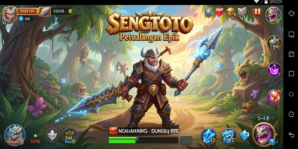 Tampilan gameplay epik di dunia RPG SENGTOTO.